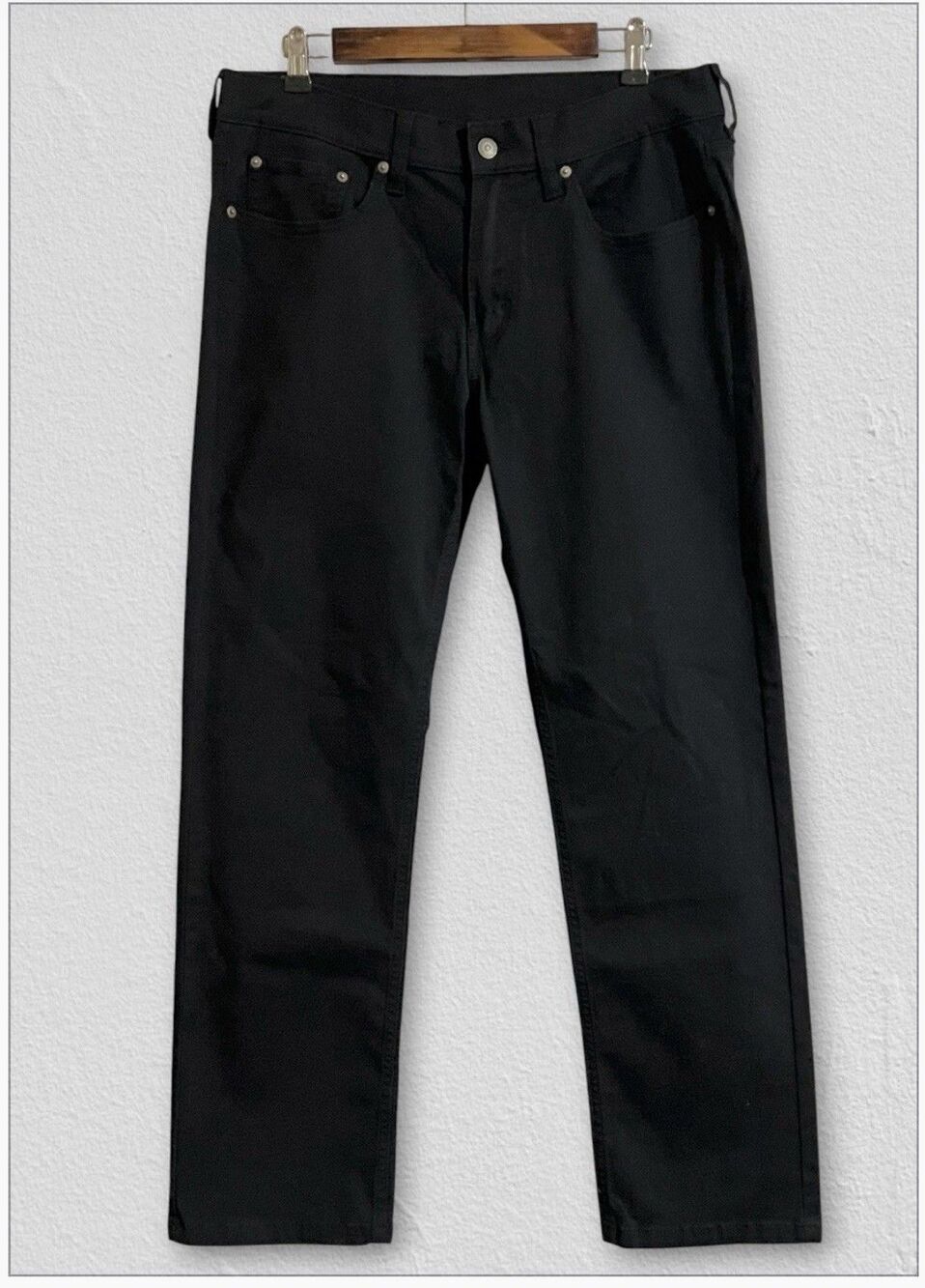 Levi's 514 Straight Fit Stretch Twill Jeans Pants W32 L30 Black PC9-00514-0003